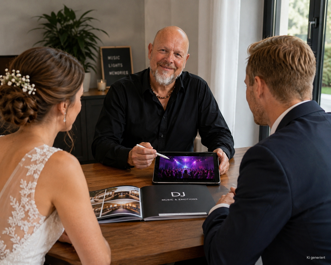 Vorgespräch mit Brautpaar mit DJ Franz Braband in Kaiserslautern